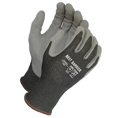 A5 Cut Resistant, Black, Luxfoam Coated Glove, S,